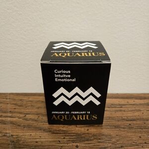 Aquarius Zodiac Candle